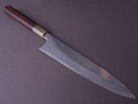 Hitohira - Tanaka x Kyuzo - Blue #1 Migaki - Gyuto 270mm - Rosewood Handle Cheap