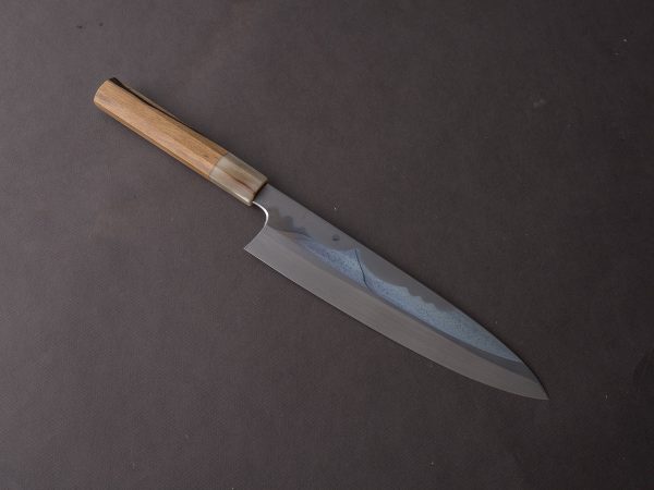 Hitohira - Togashi x Kyuzo - White #1 - Fuji Hakumon Mizu Honyaki - 240mm Gyuto - Kurokaki Persimmon Handle - #046 Online Hot Sale