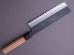 Hitohira - Kikychiyo x Kyuzo - Blue #2 - Kurouchi - 180mm Nakiri - Cherry Handle Hot on Sale