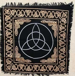 Altar Cloth 24 x 24 inch: Gold Triquetra Sale