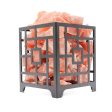 Himalayan Salt Square Basket Lamp 6 - 7 lb Online now