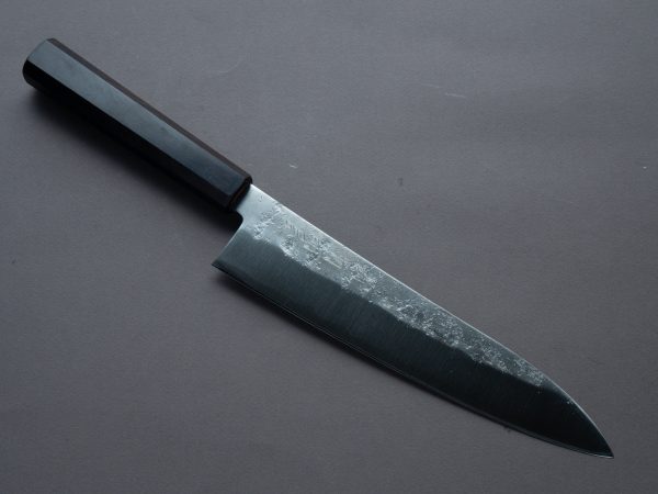 Hitohira - Imojiya TH - Silver #3 - Nashiji - 210mm Gyuto - Mono Ebony Handle For Cheap