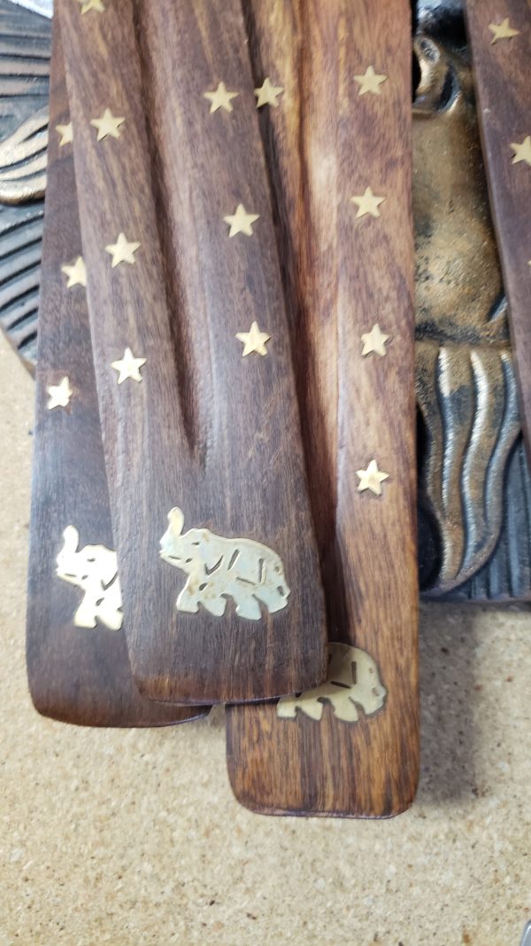 Wooden with Brass Inlay Incense Holders - Various Online Hot Sale