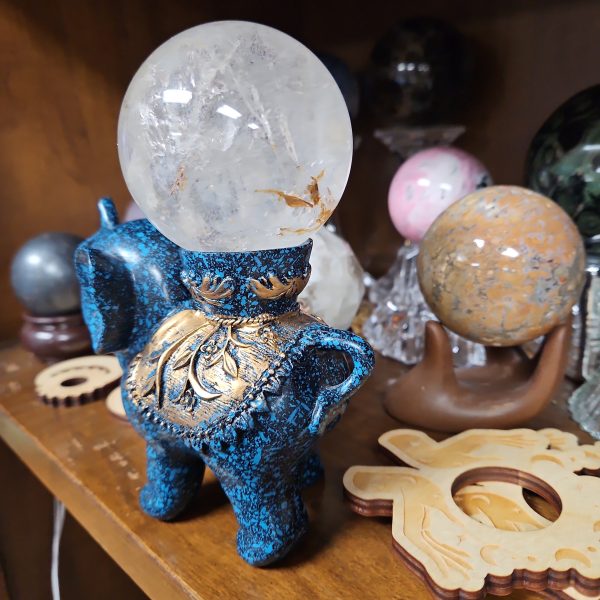 Elephant Sphere Stand Sphere Holder 4  - Blue Supply