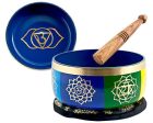 Seven Chakra Singing Bowl 6 inches Fashion