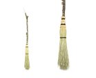 Hand Crafted Natural Besom with Wooden Handle 36 inches Online Hot Sale