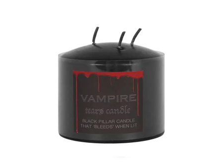 Small Vampire Tear Pillar Candle 7.5cm Hot on Sale