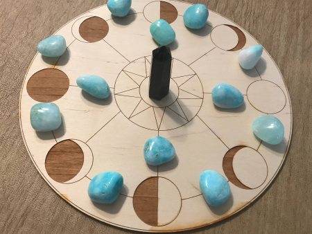 Moon Phase Crystal Grid   Altar Tile on Sale