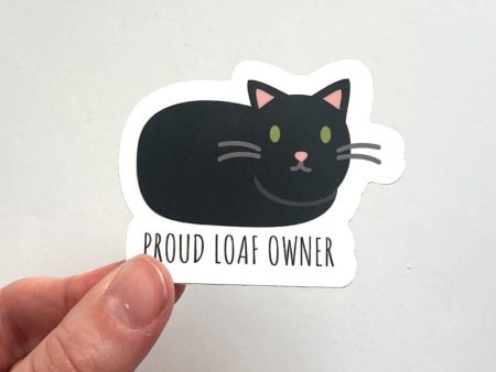 Proud Loaf Owner Sticker - Black Cat Sticker Online Sale