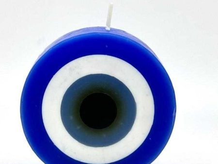 Evil Eye Candle, 4  Round Online Sale