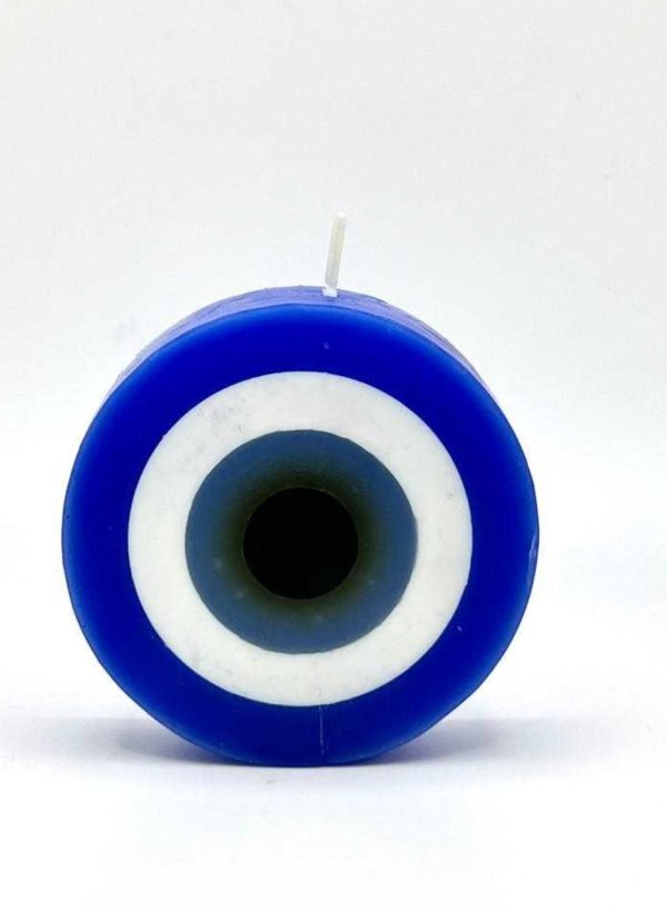 Evil Eye Candle, 4  Round Online Sale