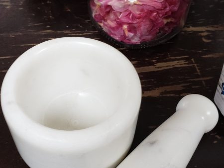 White Marble Mortar and Pestle 3  Online