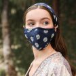 Floral Bandana Headband and Face Mask Set Discount