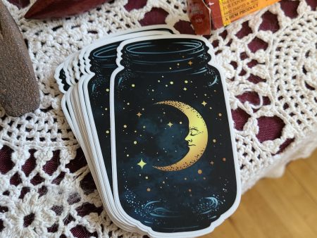 MAGNET: Moon Magic Jar, 1.7x3 inch Sale