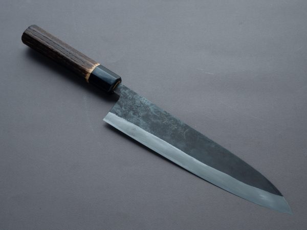 Nakaya Heiji - Semi Stainless - Kurouchi - 240mm Gyuto - Chestnut Handle For Discount