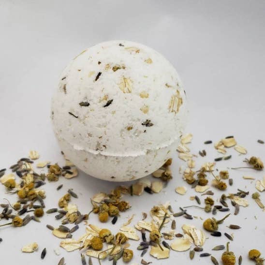 Large Eczema Bath Bomb - Lavender & Chamomile - Vegan Online Hot Sale