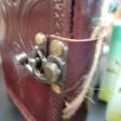 Triple Moon Goddess Embossed Brown Leather Journal w  latch 5 x 7  (Maiden, Mother, Crone) Online Hot Sale