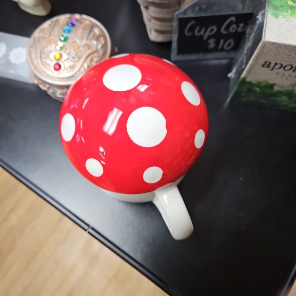 Ceramic Mushroom Mug With Removeable Lid Supply