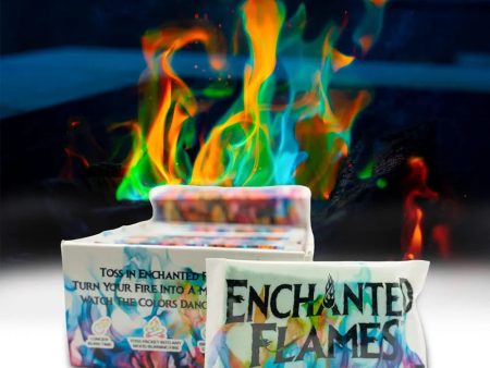 Enchanted Flames - Fire Colorant - Turn Your Fire Into A Magical Moment - Bundle Pack of 50 on Sale