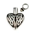 Stainless Steel Celtic Heart Love Vial on Sale