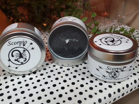 Scorpio Astrological Candle Tin 4 oz. Discount