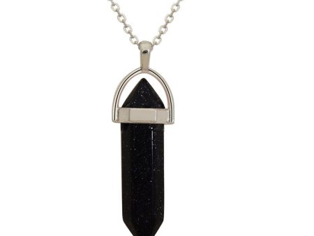 Bi - Point Gemstone Pendants - Blue Goldstone Sale