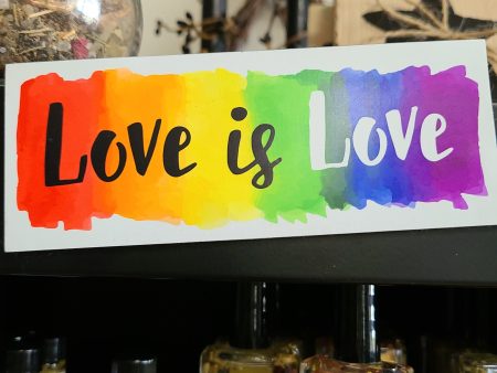 MAGNET: Love is Love, 3x1.7 inch Online Sale