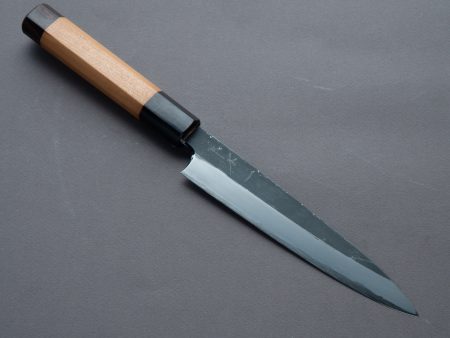 Hitohira - Togashi - Blue #2 - Kurouchi - 165mm Petty - Cherry & Ebony Handle Online Hot Sale