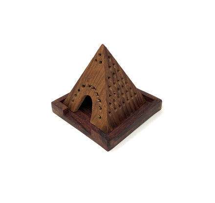 Vrinda Pyramid Wooden Back Flow Cone Burner Supply