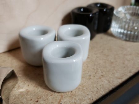 Ceramic Chime Holders - White For Sale