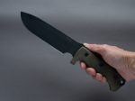 lionSTEEL - Fixed Blade - M7 - Sleipner - Milspec - 180mm - Green Canvas Micarta Handle - Kydex Sheath Discount