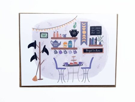 Magik Tea Room Card - Blank Inside Online Hot Sale