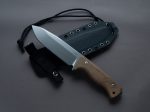 lionSTEEL - Fixed Blade - T6 - CPM 3V - 150mm - Canvas Micarta - Kydex Sheath Online now