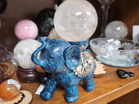 Elephant Sphere Stand Sphere Holder 4  - Blue Supply