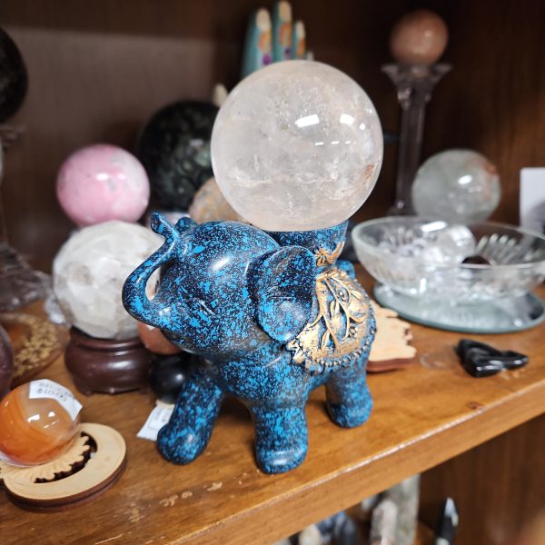 Elephant Sphere Stand Sphere Holder 4  - Blue Supply