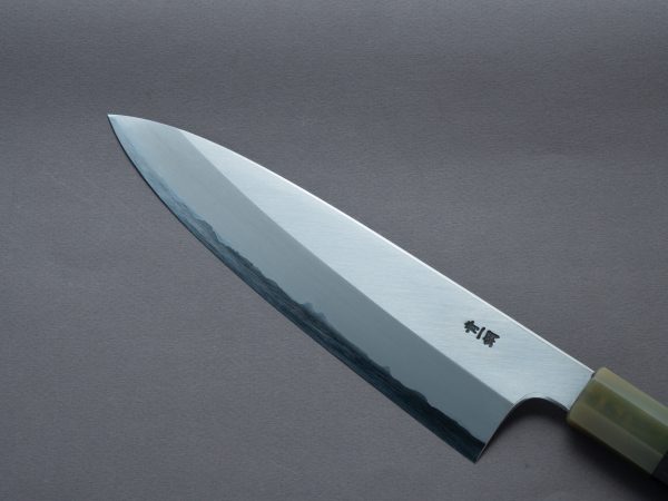 Hitohira - Togashi - Blue #1 Stainless Clad - Migaki - 210mm Gyuto - Ziricote Handle Online now