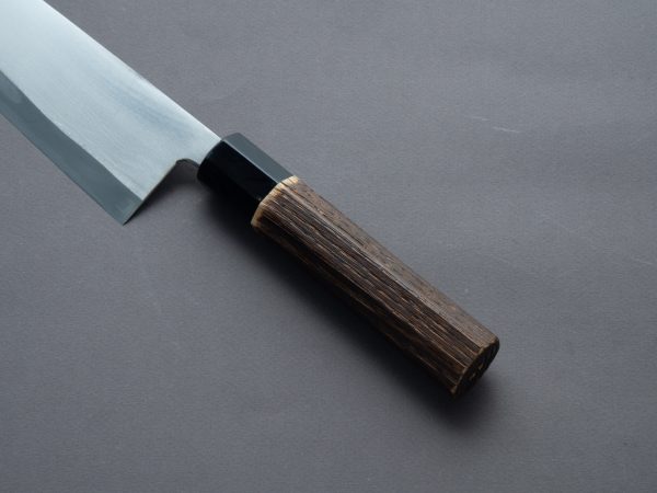 Nakaya Heiji - Semi-Stainless - Migaki - 240mm Gyuto - Burnt Chestnut Handle on Sale