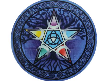 Pentacle Round Tapestry 60  Diamter Online Hot Sale