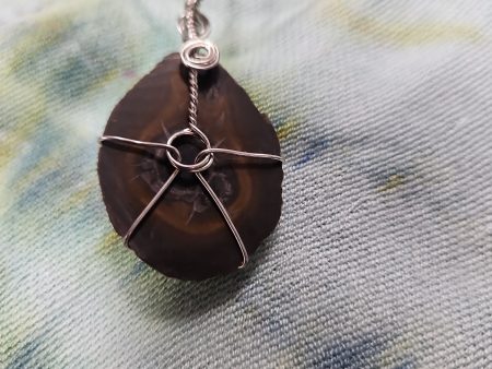 Wire Wrapped Septarian Nodule Necklace Online Hot Sale