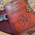 Book of Spells Leather Journal with Latch 5 x 7   For Cheap