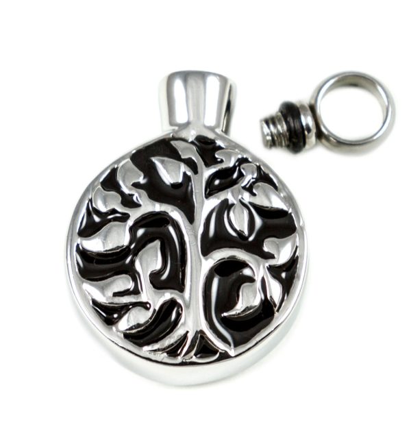 Stainless Steel Celtic Tree of Life Love Vial Online now