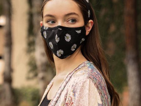 Floral Bandana Headband and Face Mask Set Discount