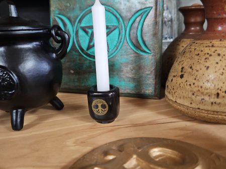 Ceramic Chime Holders - Black Tree of Life Supply