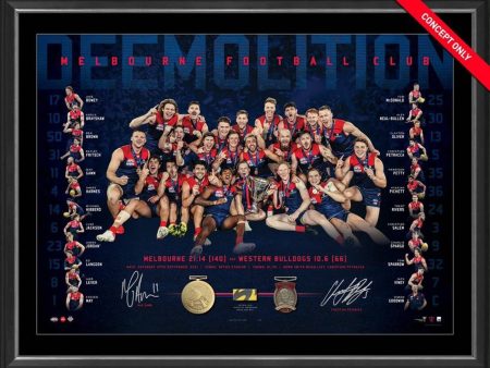 MELBOURNE DEMONS 2021 DUAL SIGNED LITHOGRAPH on Sale