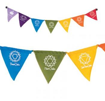 Chakra Prayer Flag Banner with Magnets Supply