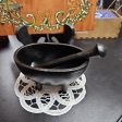 Cast Iron Mortar and Pestle   Cauldron For Cheap