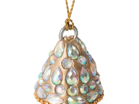 Sparkle Angel Bell Ornament Online now