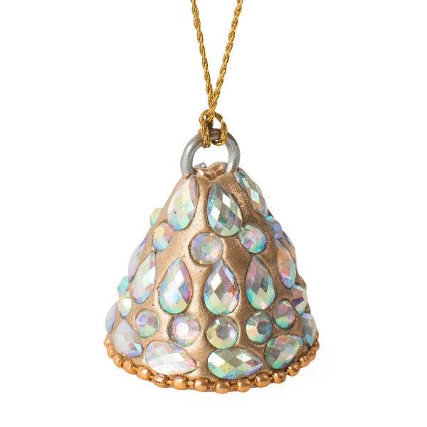 Sparkle Angel Bell Ornament Online now