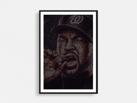 Ice Cube Typography Frame For Discount