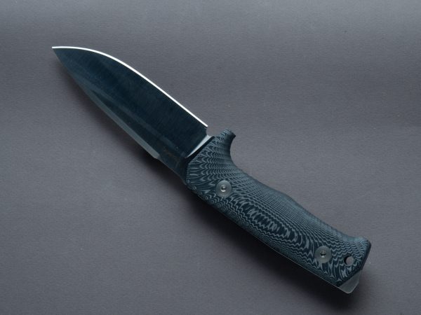 lionSTEEL - Fixed Blade - T5 - Niolox - 125mm - Black Micarta Handle - Leather Sheath Online Sale